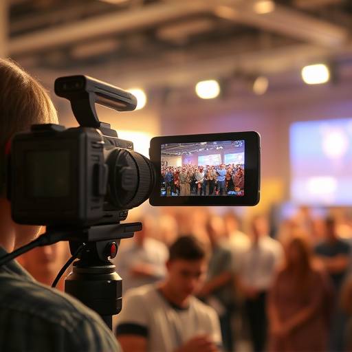 Icono de cámara grabando un evento